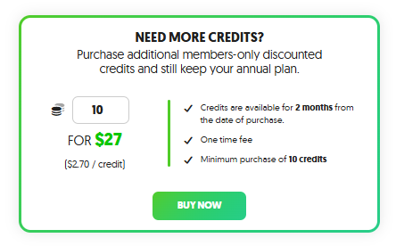 plr me pay as you go credits