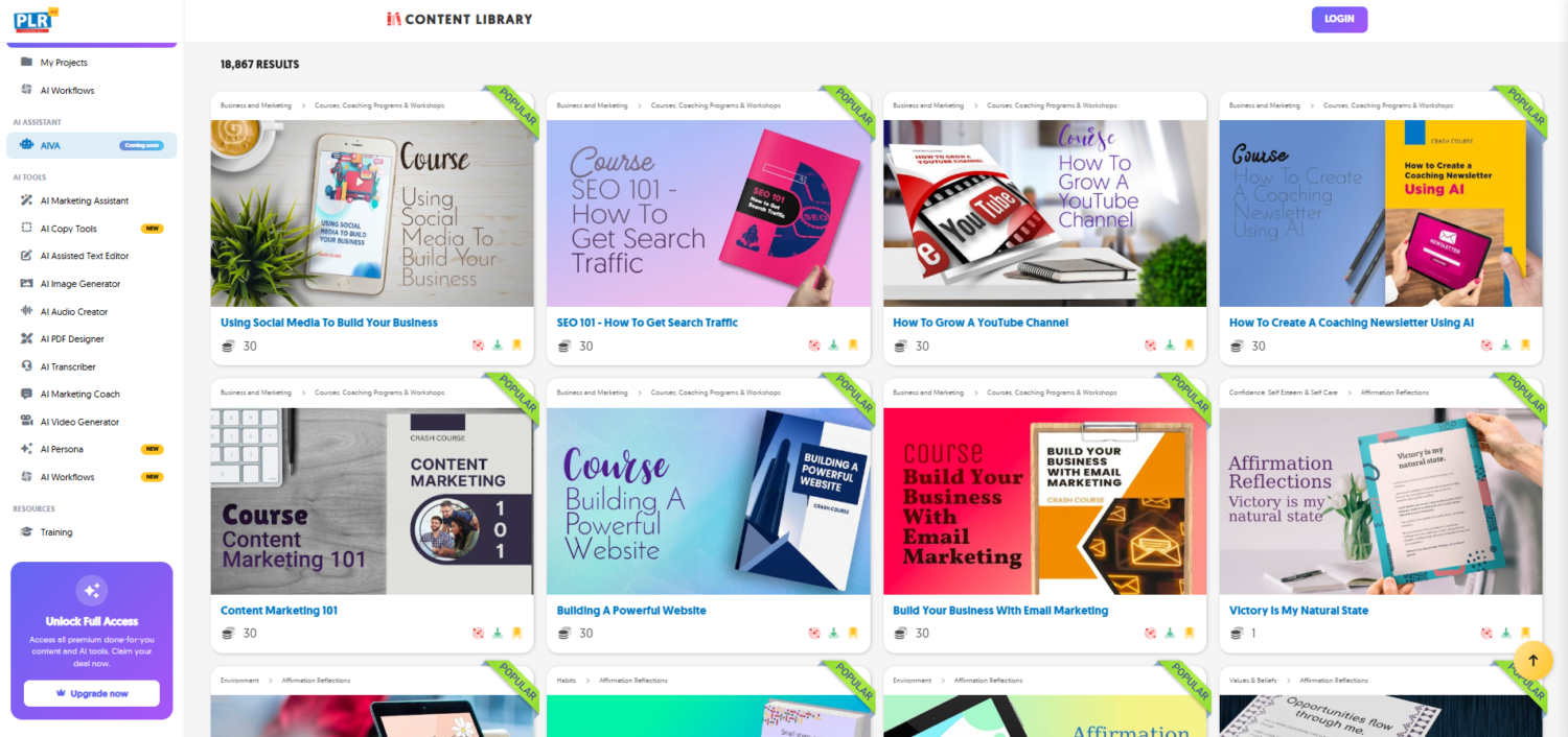 plr me product library