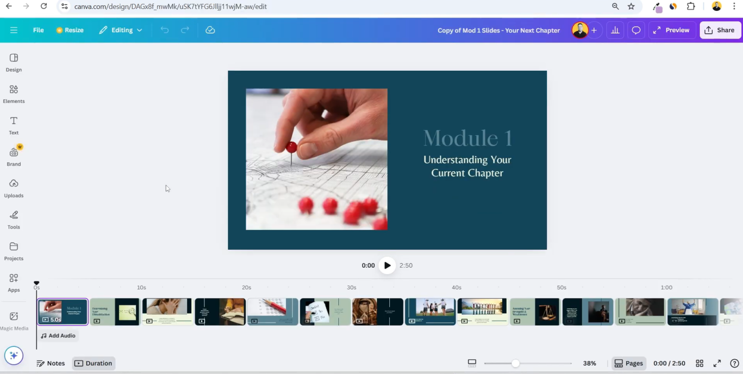 Editable Canva Slide Decks tools for motivation